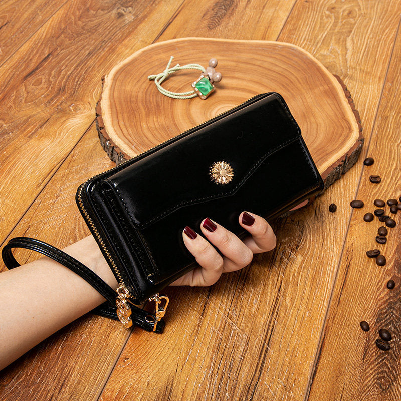 Women's Lucky For Long Clutch Portable Horizontal Men's Wallet