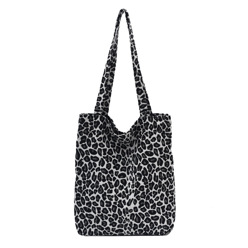 Women's Western Style Fashion Leopard Print Large Capacity Cool Women's Shoulder Bag