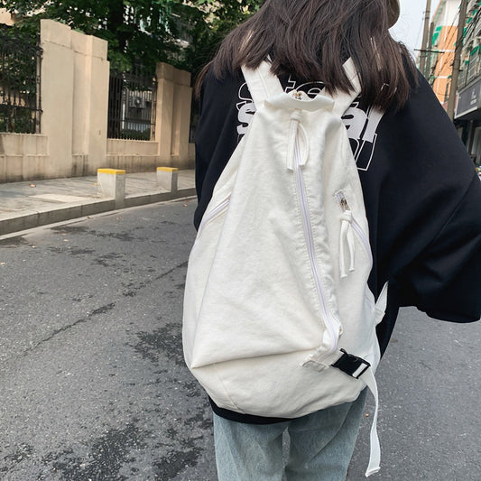 Men's Female Niche Solid Color Large Capacity Business Backpacks