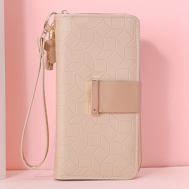 Women's Long Large Capacity Zipper Mobile Ladies Wallets