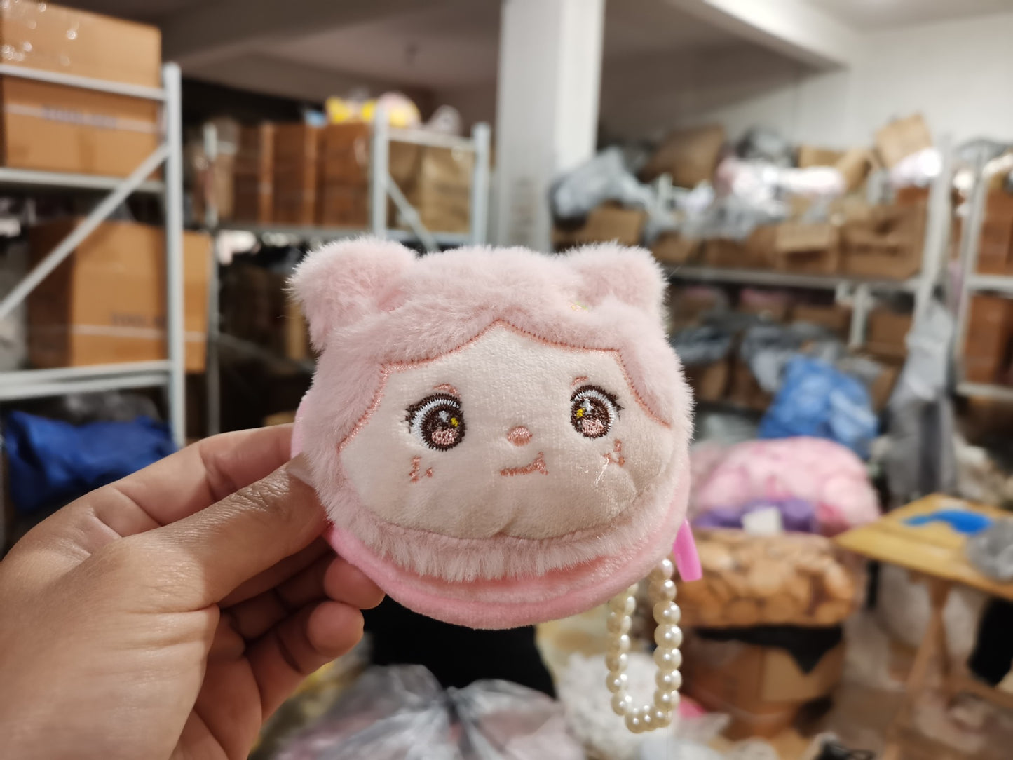 Children's Pendant Plush Creative Mini Clow Storage Coin Purses