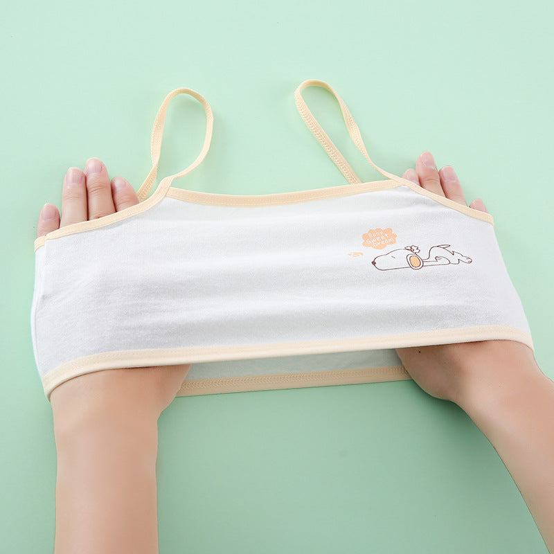 Children's Cotton Underwear Development Period Vest Elementary Tanks Camis