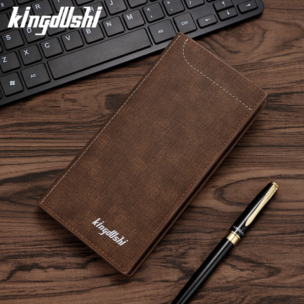 Men's Mid-length Hand Holding Suit Multiple Slots Coin Purses
