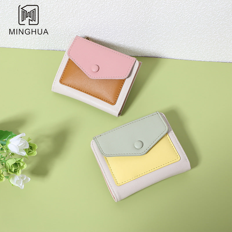 Short Fresh Simple Geometric Pattern Source Coin Purses