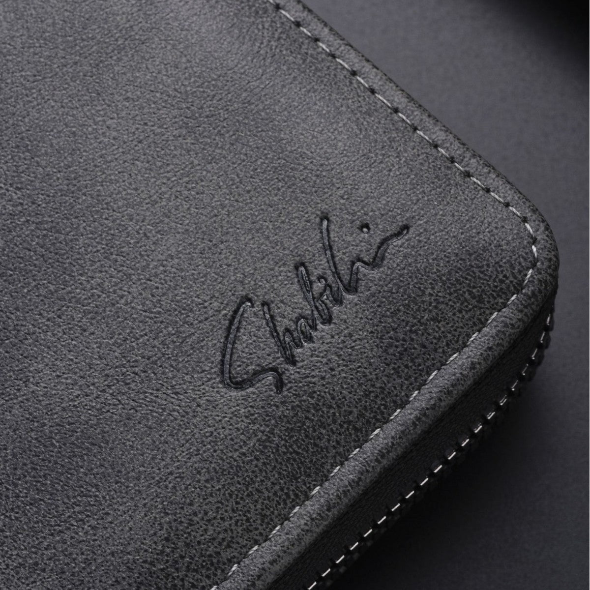 Men's Long Leather Vintage Male Portable Cell Phone Bags