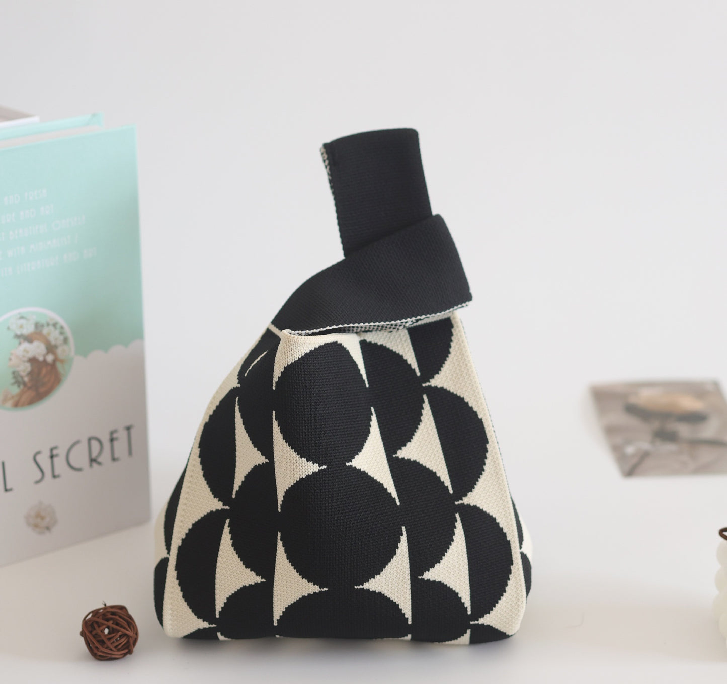 Unique Women's Knitted Woven Vest Simple Handbags