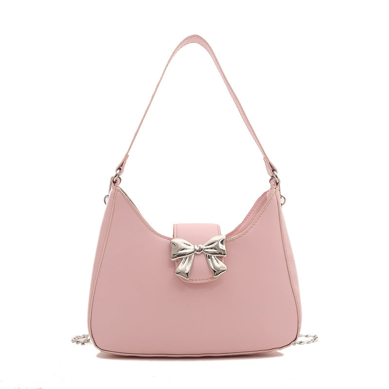 Women's Fashion Bowknot Decorative Spring Popular Chain Crossbody Bags