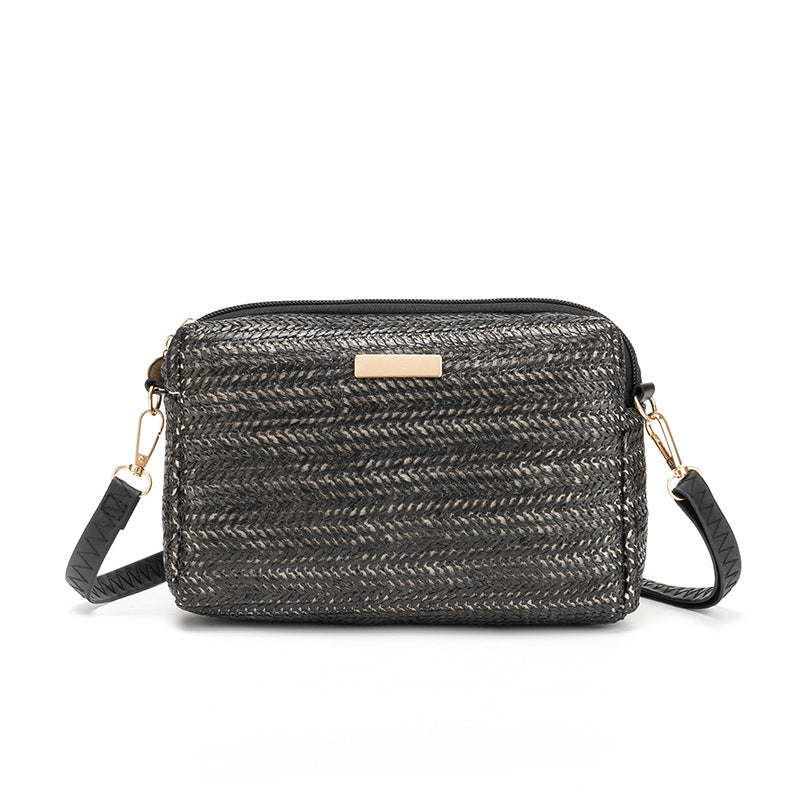 Versatile Beautiful Women's Simple Trendy Straw Women's Shoulder Bag
