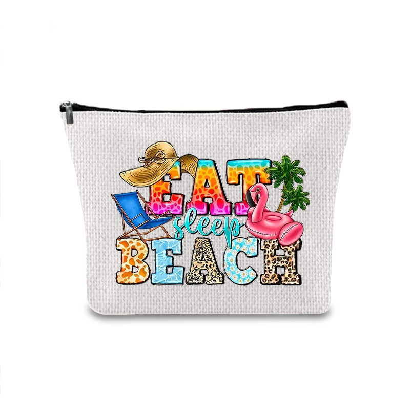 Printing Buggy Large Capacity Simple Zipper Makeup Bag