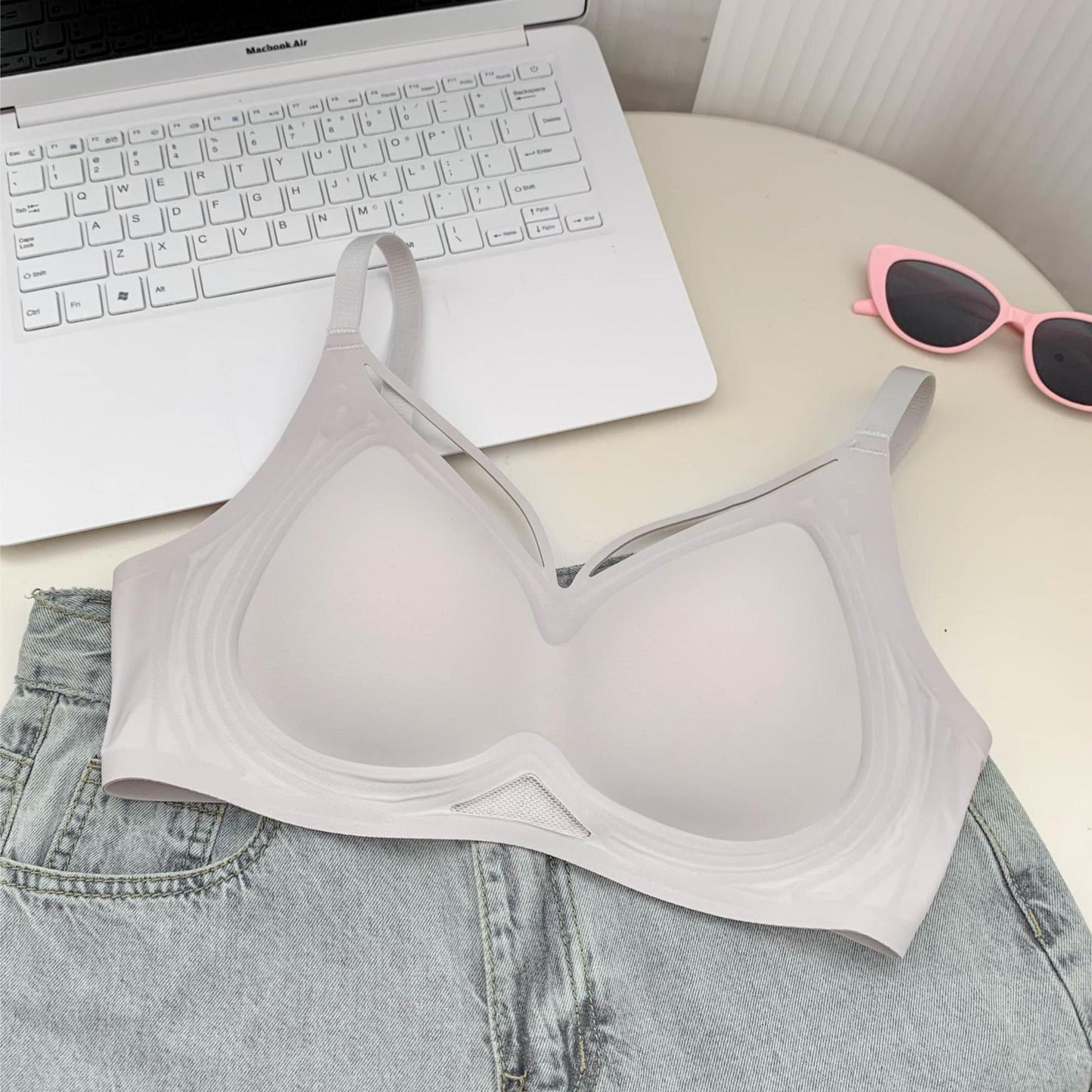 Women's Seamless Underwear Big Chest Small Push Up Bras