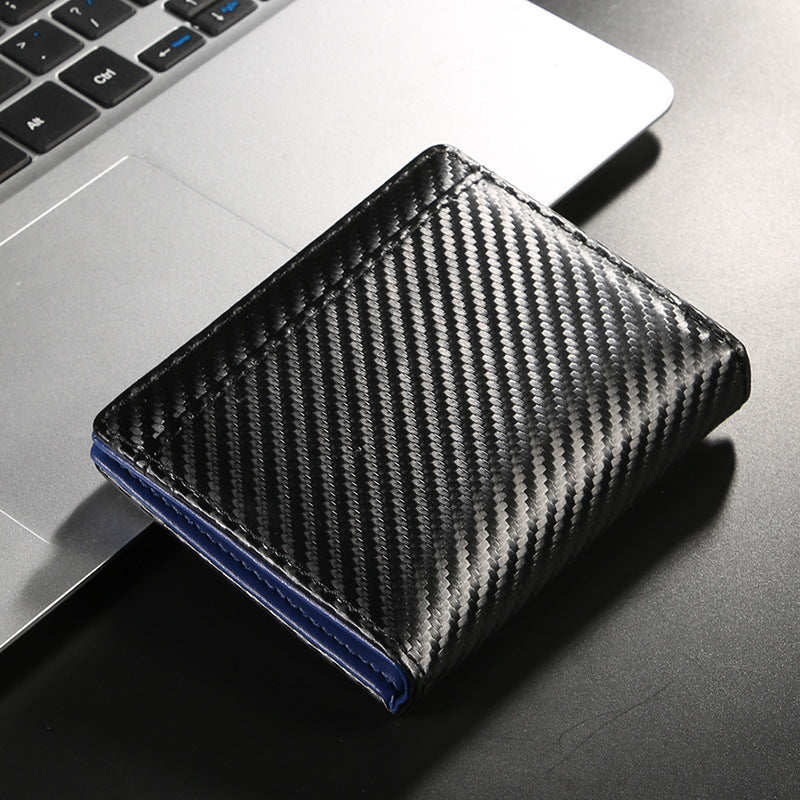 Men's Short Open Pocket Raccoon Wood Men's Wallet