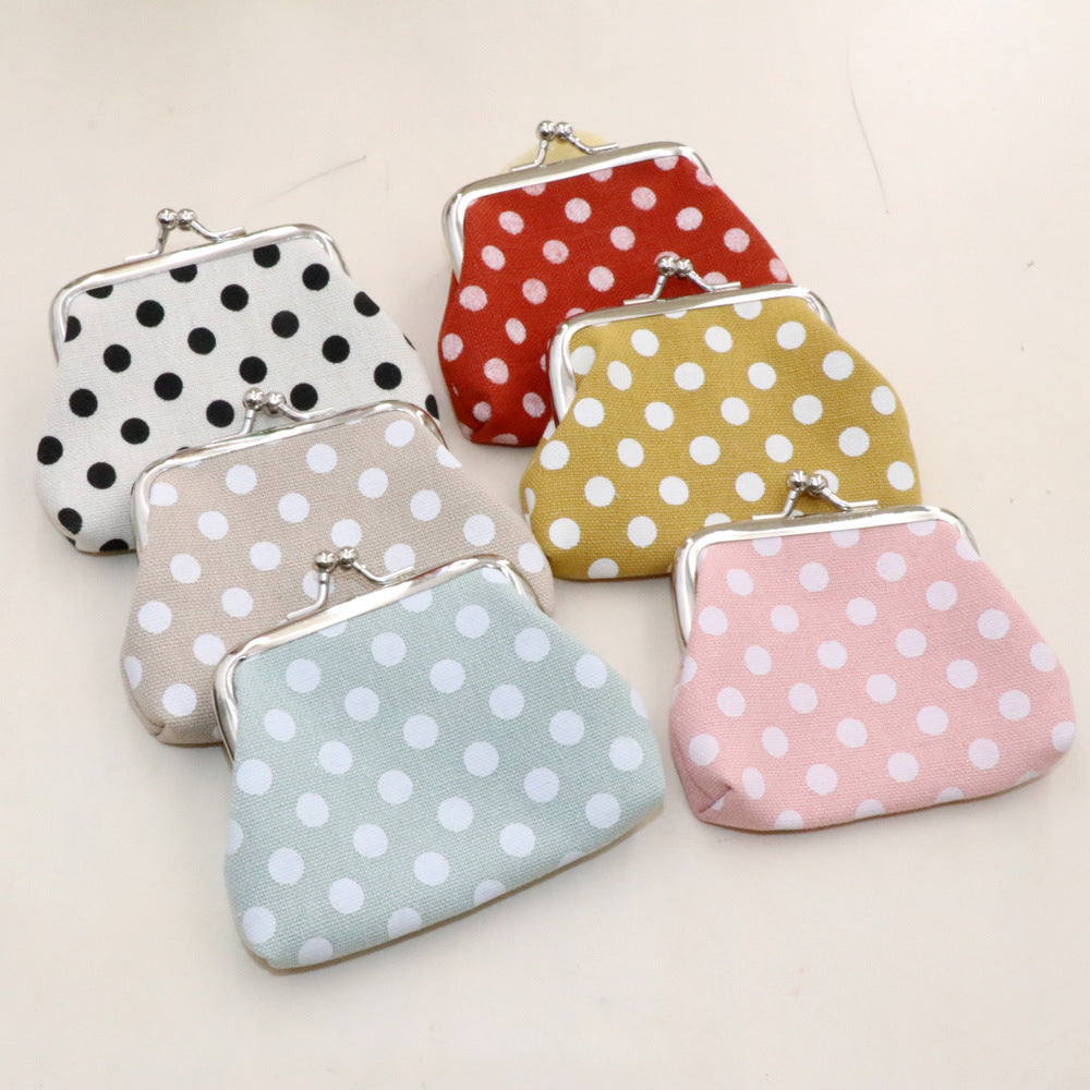 Children's Creative Dot Canvas Tourist Souvenir Purses