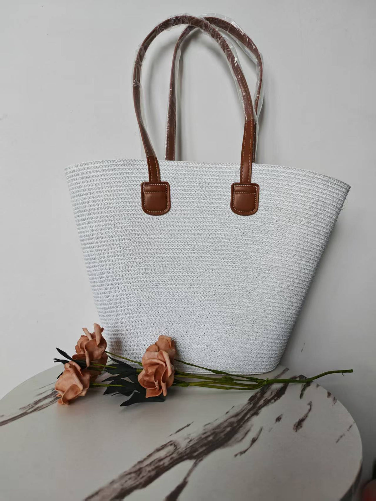 Straw Large Capacity Woven Female Seaside Vacation Women's Shoulder Bag