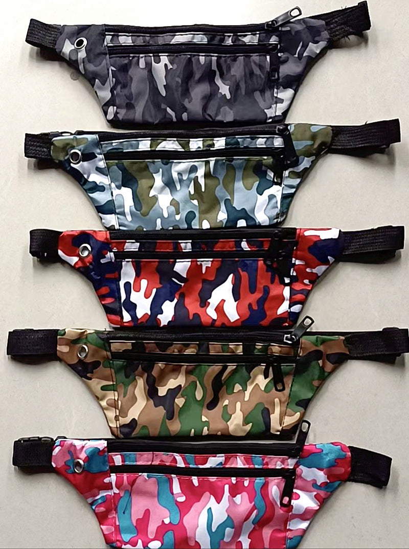 Camouflage Personal Portable Solid Color Mobile Men's Waist Packs