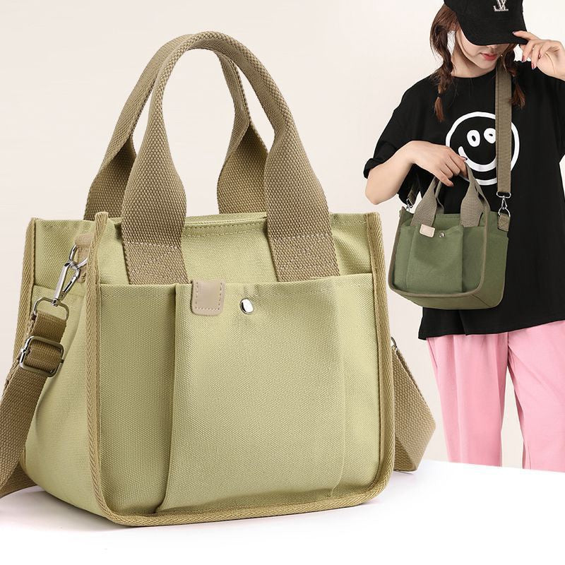 Women's Canvas Lunch Box Style With Handbags