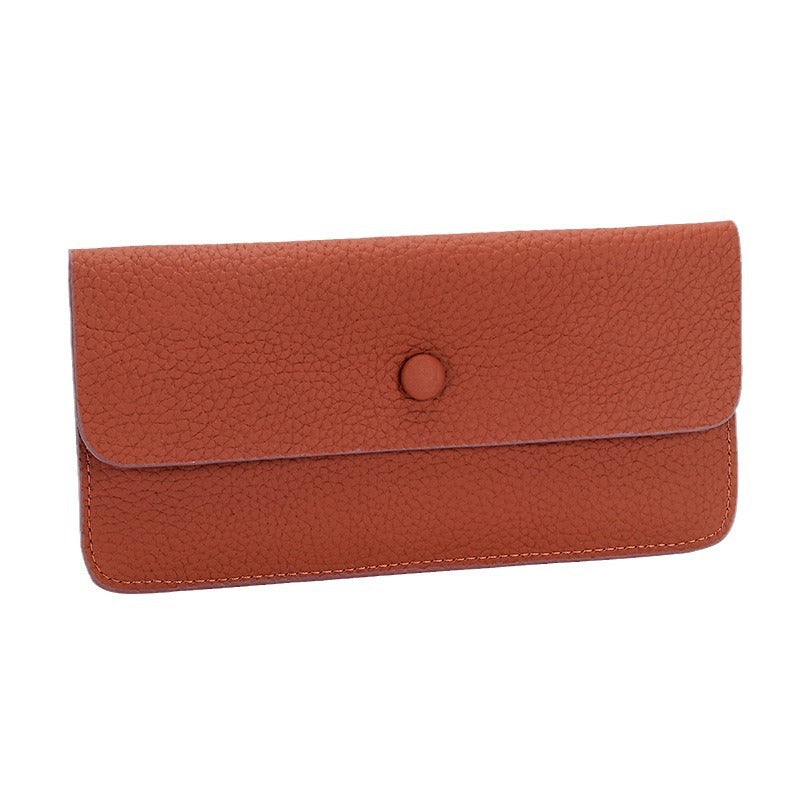 Women's Cowhide Long Hand-held Genuine Leather Ladies Wallet