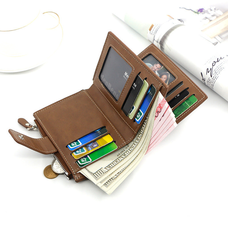 Men's Car Drawing Vertical Loose Leaf With Insert Men's Wallet