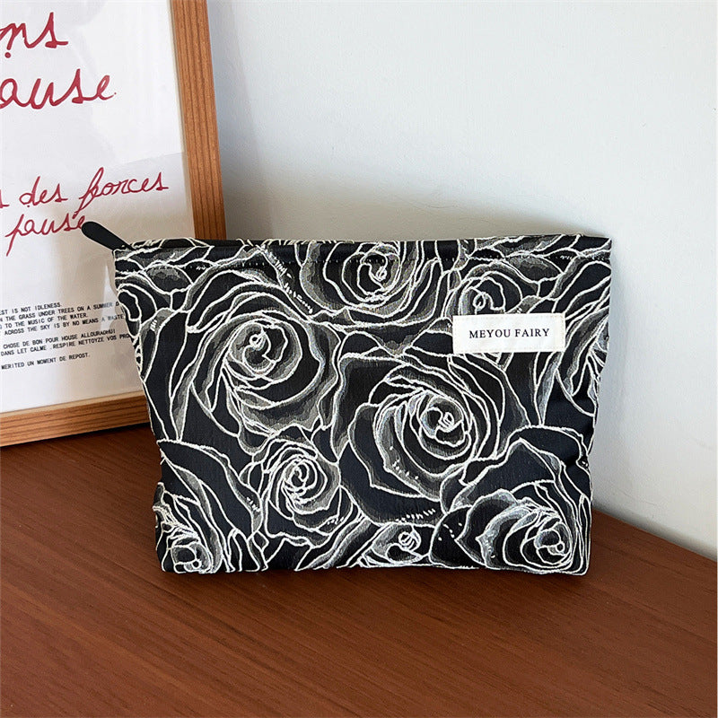 Women's French Classic Style Large Capacity Good-looking Buggy Cosmetic Bags