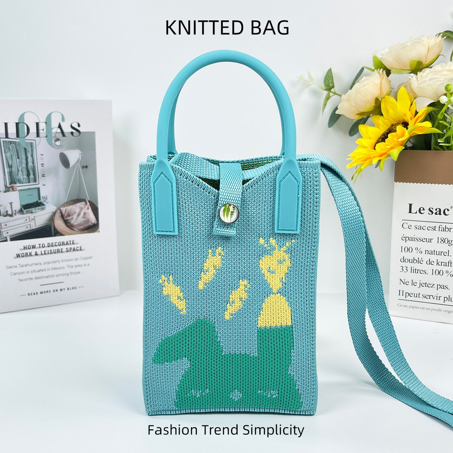 Pretty Knitted Mobile Mason Korean Mini Bags