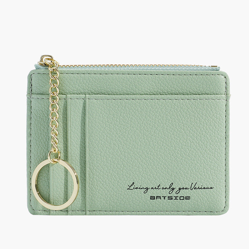 Women's Mini Zipper Multiple Slots Function Ladies Wallets