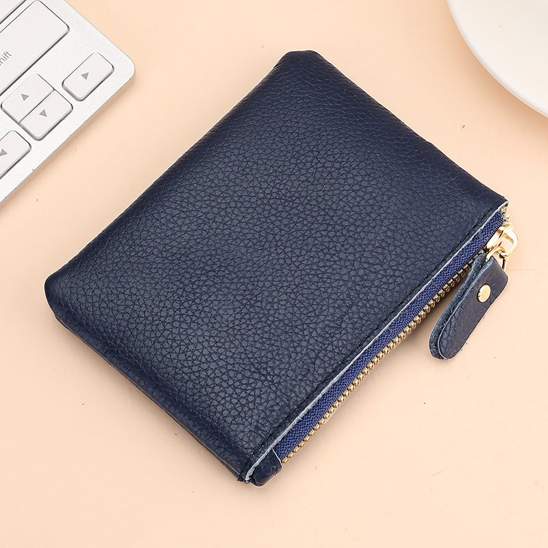 Women's & Men's Genuine Leather Soft Mini Storage First Layer Coin Purses