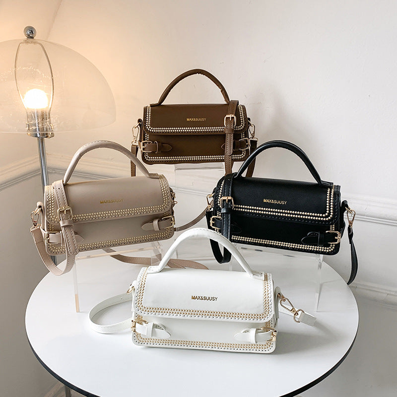 Retro Style Hand-woven Homemade Material Advanced Texture Small Square Bags