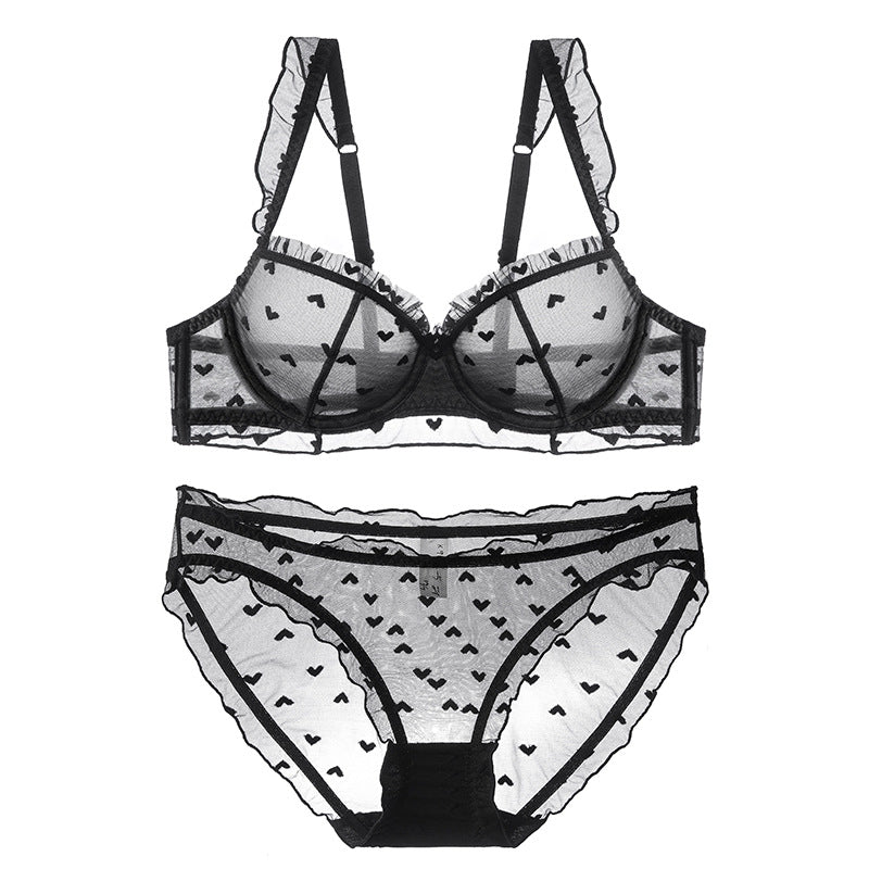 Women's Underwear Pure Summer Thin Big Chest Small Breast Bras