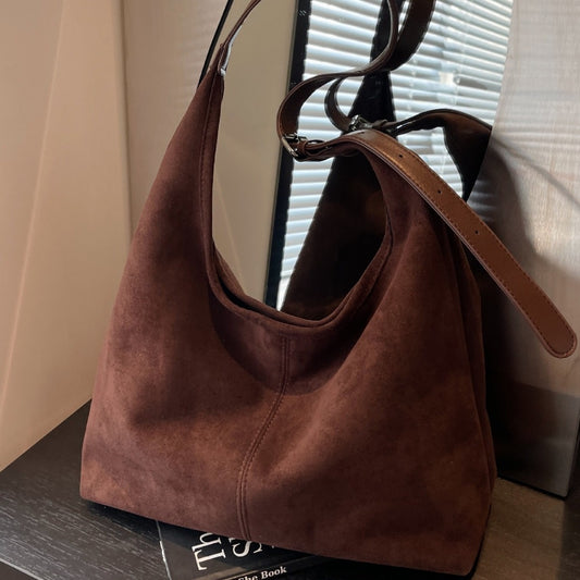 Women's Underarm Retro Textured Leisure Commute Large Shoulder Bags