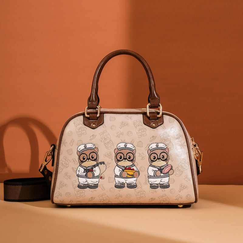 Source Cartoon Daily Commuting Boston Korean Style Shopping Women's Messenger Bag
