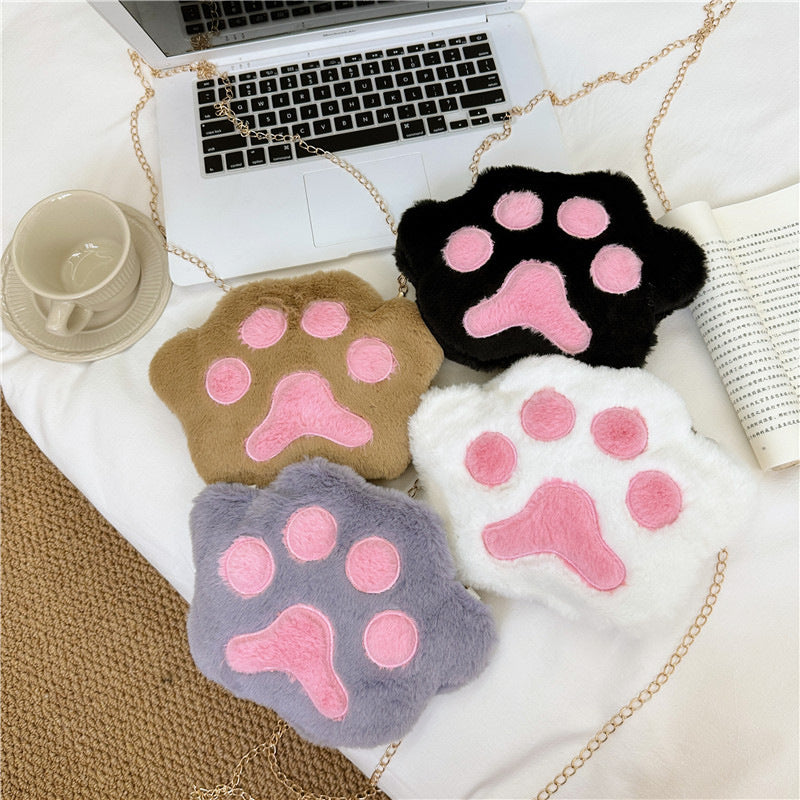 Children's Fashion Plush Creative Cute Brush Simple Women's Messenger Bag