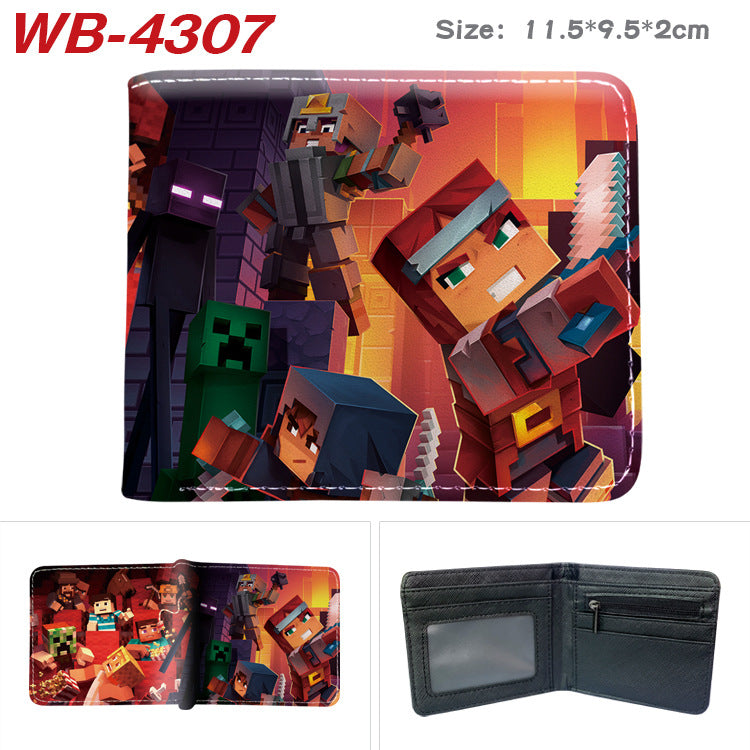 Women's & Men's & World Surrounding The Game Printing Short Men's Wallets