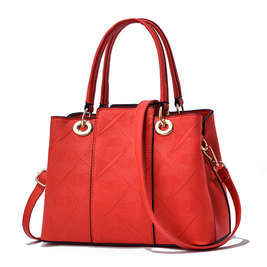 Women's Fashion Embossing Large Capacity Simple Shoulder Bags