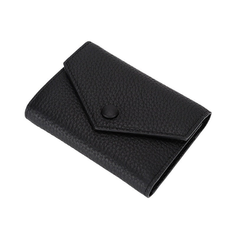 Women's Soft Cowhide Genuine Leather Short Cute Girly Ladies Wallet
