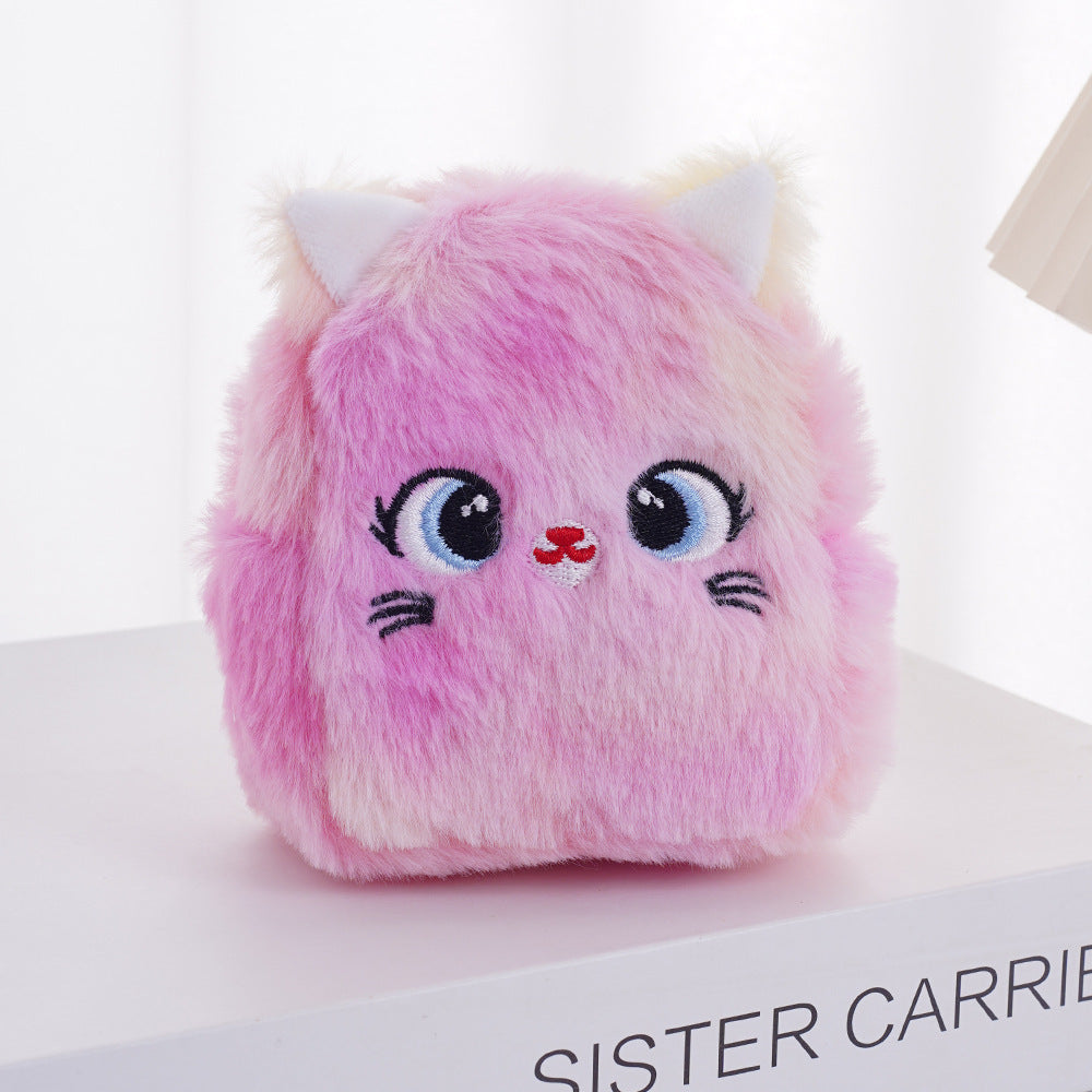 Korean Unicorn Plush Portable Headset Storage Ladies Wallet