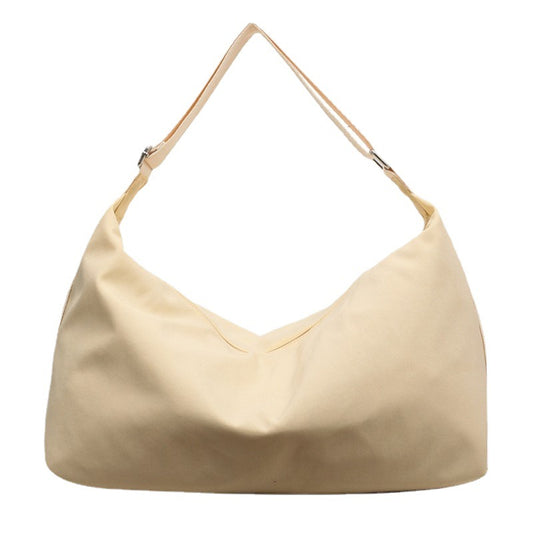 Women's Large Capacity Niche Commuter Solid Color Shoulder Bags