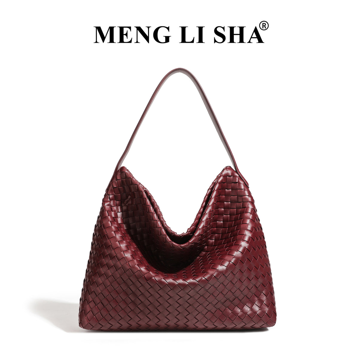 Korean Style Retro Trendy Large Capacity Hand-woven Commuter Women's Shoulder Bag
