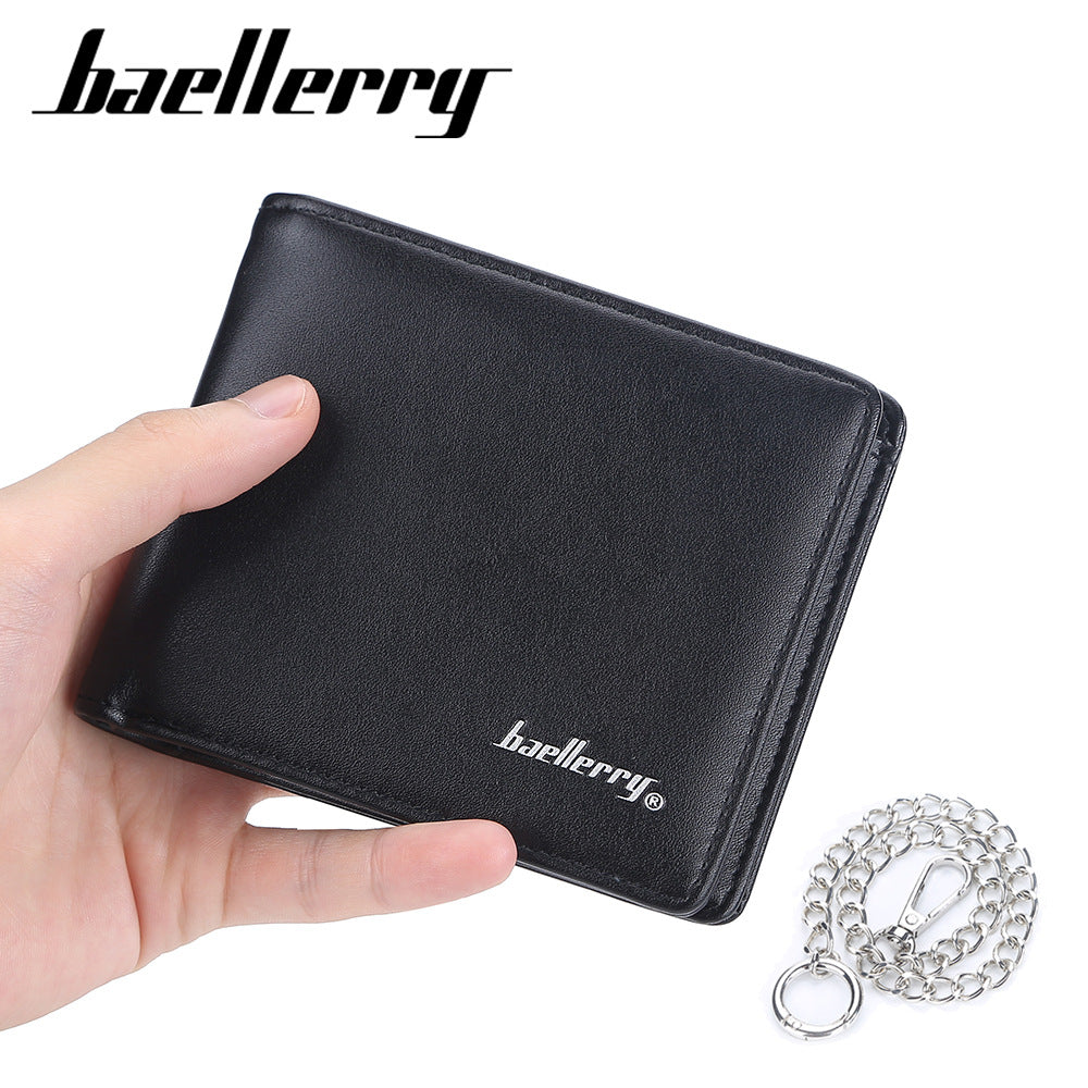 Popular Casual Men's Short Simple Chain Men's Wallets