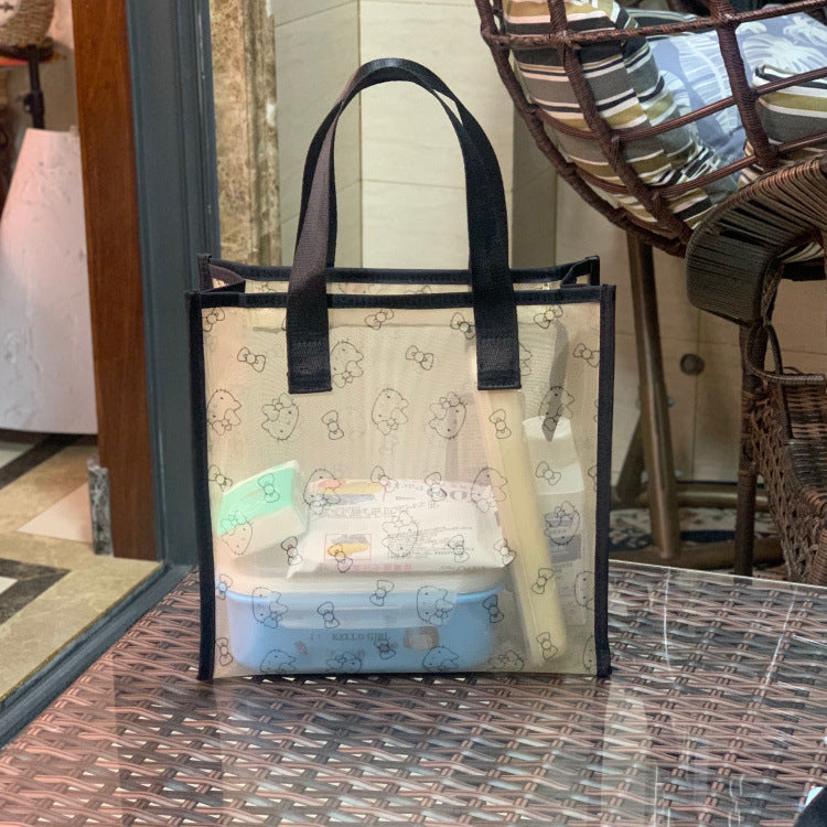 Classic New Mesh Portable Wash Mummy Cosmetic Bags