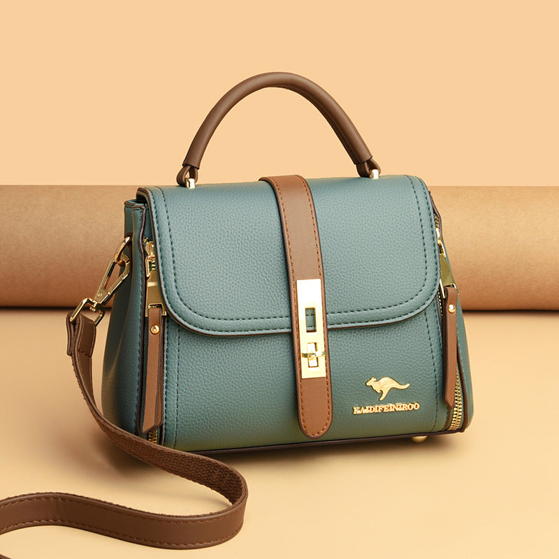 Creative Women's Female Fashion Color Contrast Shoulder Bags