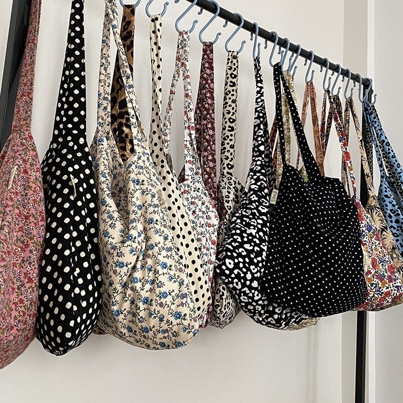 Canvas Leopard Print Floral Song White Zhang Prosperous Women's Shoulder Bag