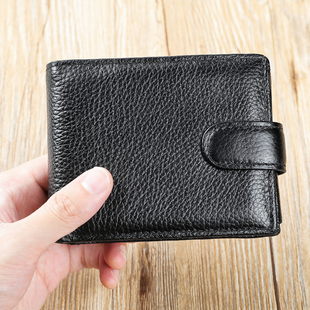 Men's Leather Short Cowhide Driving License High Sense Men's Wallet