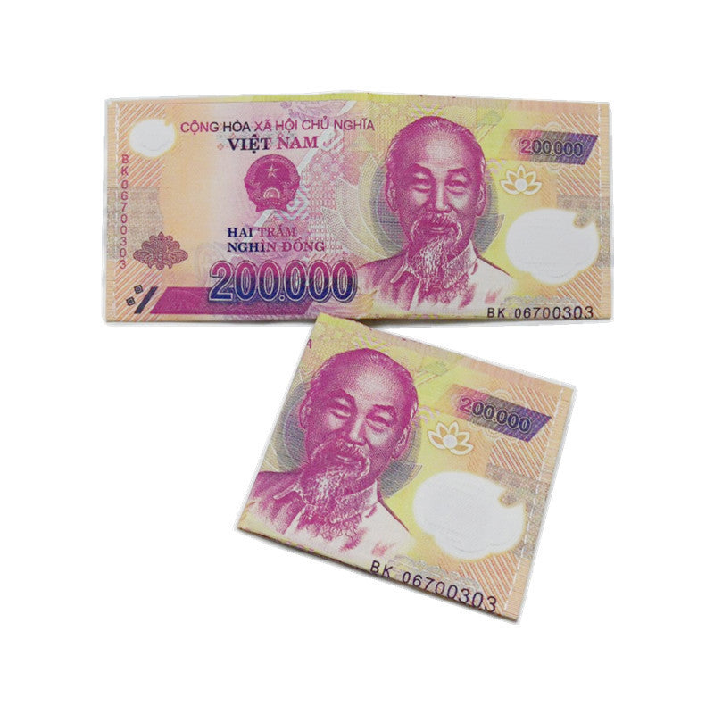 Men's Creative Dollar Printing Various Countries Pattern Men's Wallet