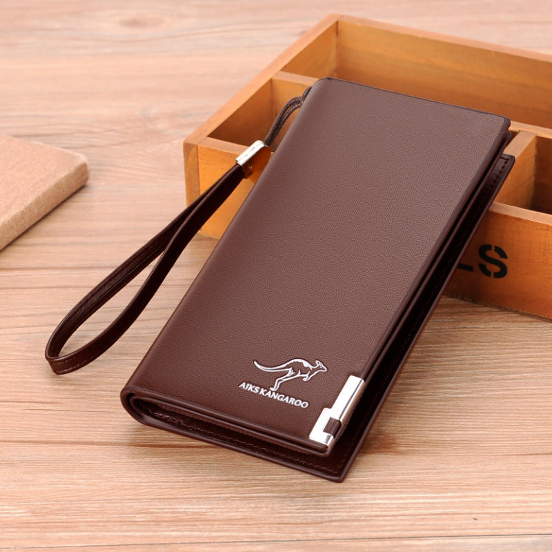 Slouchy Men's Clutch Magnetic Snap Version Men's Wallets