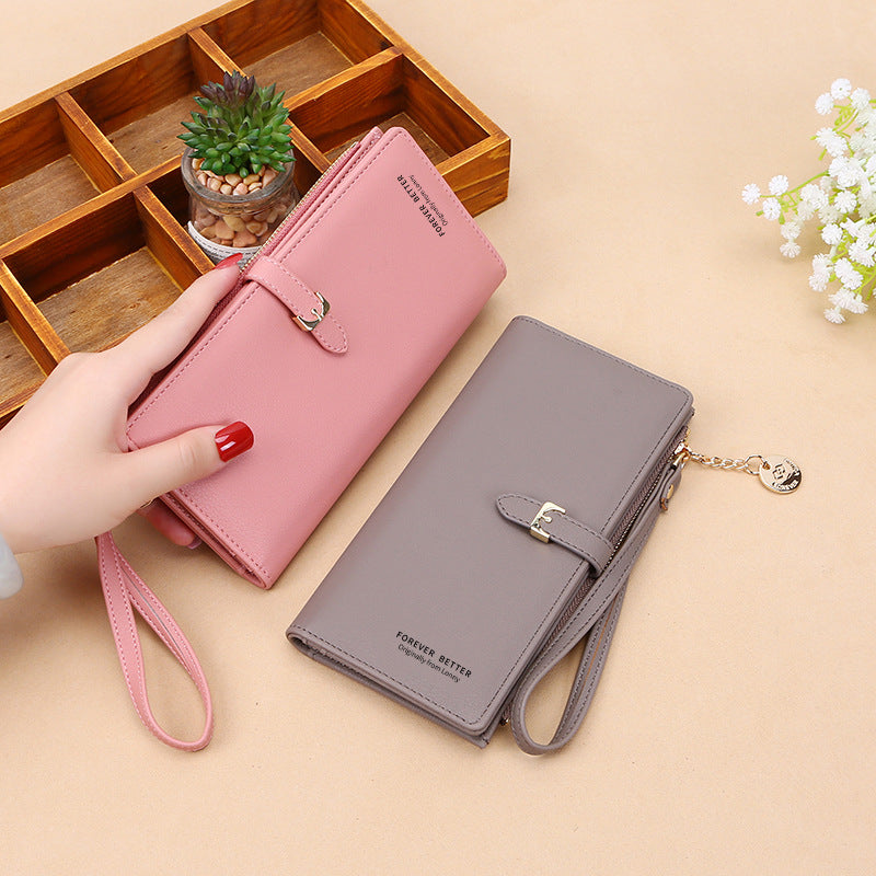 Women's Korean Solid Color Large Capacity Wrist Handbags