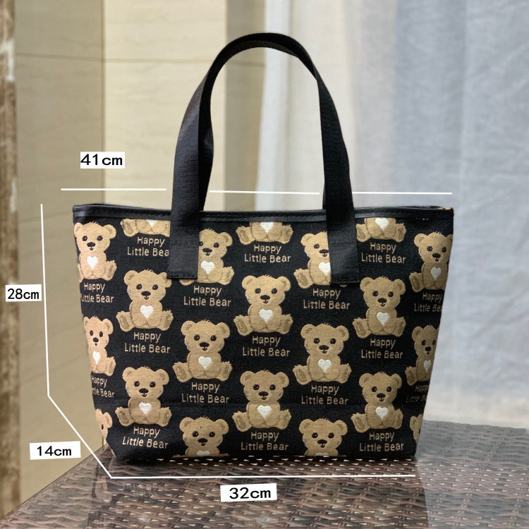 Korean Style Fashionable Letter Portable Large Capacity Shopping Fitness Yoga Handbags