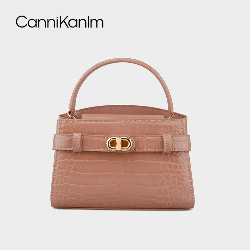 Women's Portable Kelly High-grade Crocodile Pattern Commuter Women's Messenger Bag