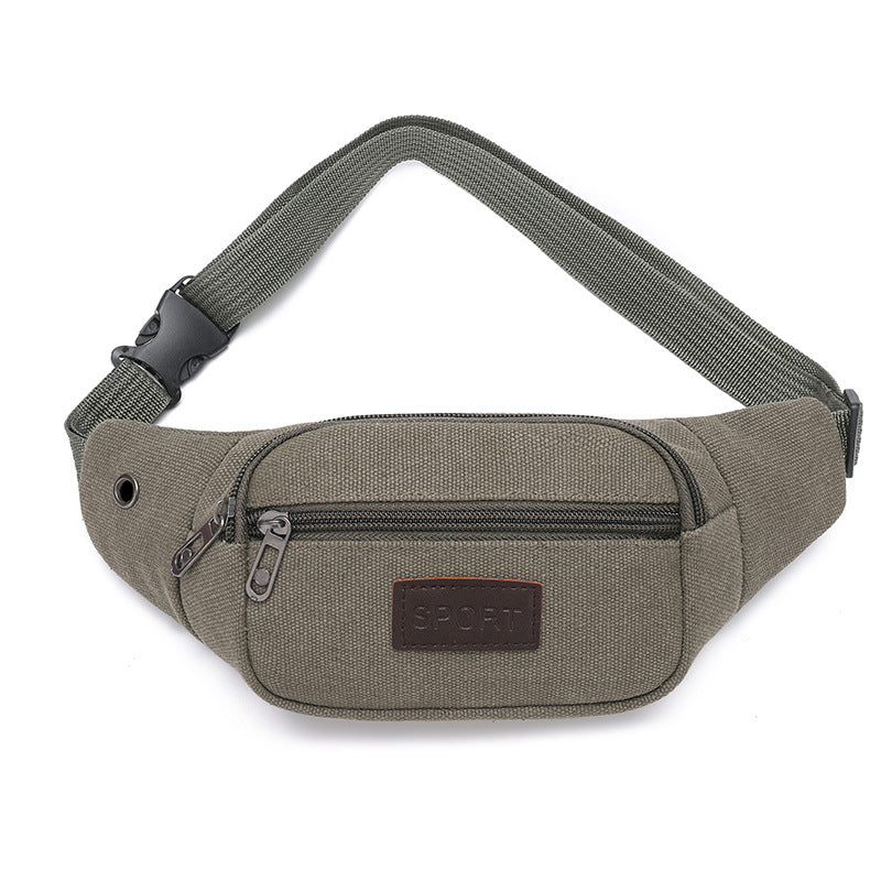 Women's & Men's & Capacity Canvas Leisure Collect Money Men's Waist Packs