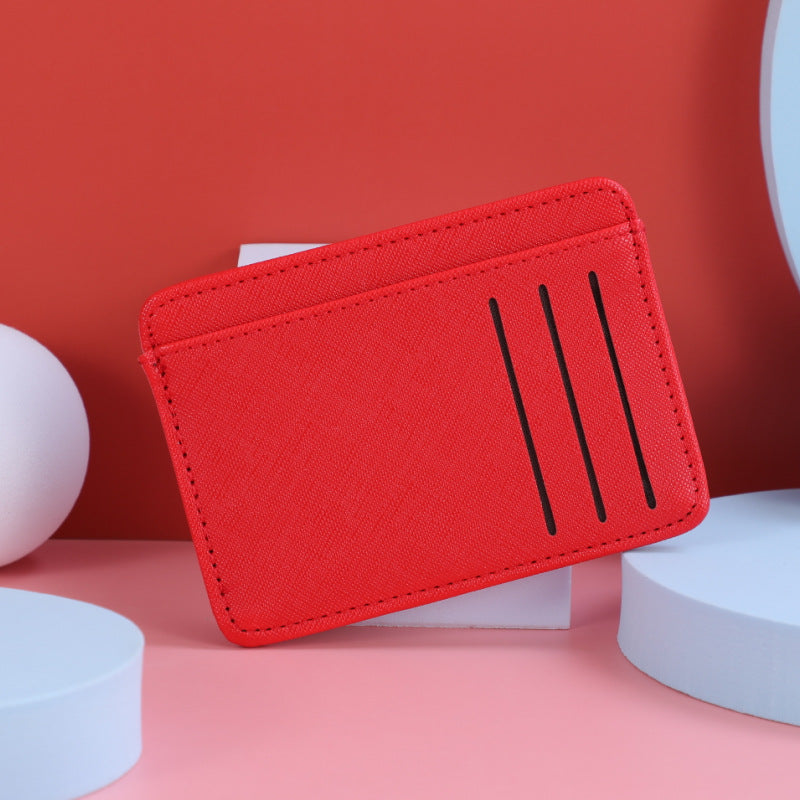 Women's Multiple Slots Clamp Bank Bus Candy Card Holder