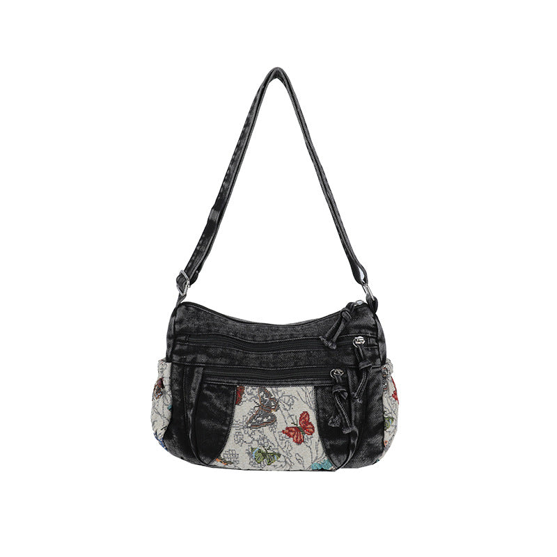 Women's Fashion Jean High-grade Out Canvas Women's Messenger Bag