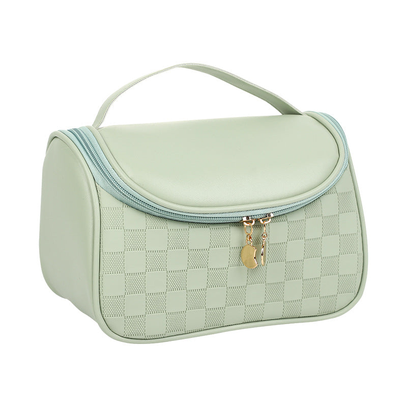 Women's High-grade Chessboard Storage Waterproof Portable Makeup Bag